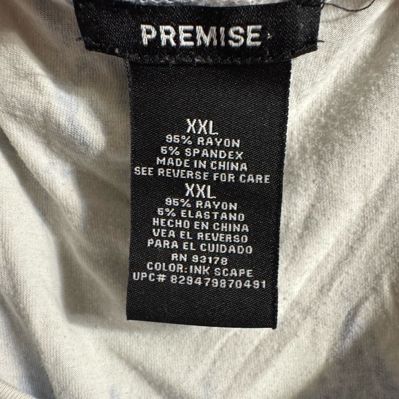 🎁 Premise top Tye dye blue/white. XXL. - Picture 3 of 3